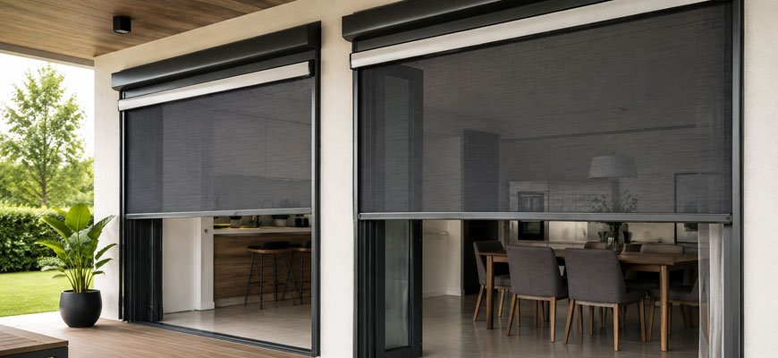 Roll-Up Mesh Screens